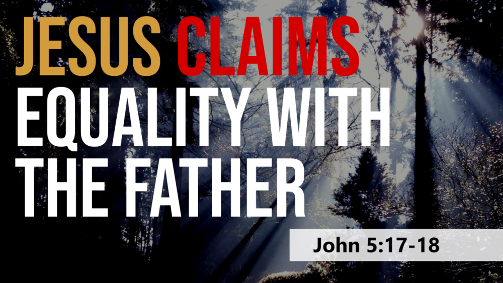 SERMON: Jesus claims equality with the Father - John 5:17-18 Image