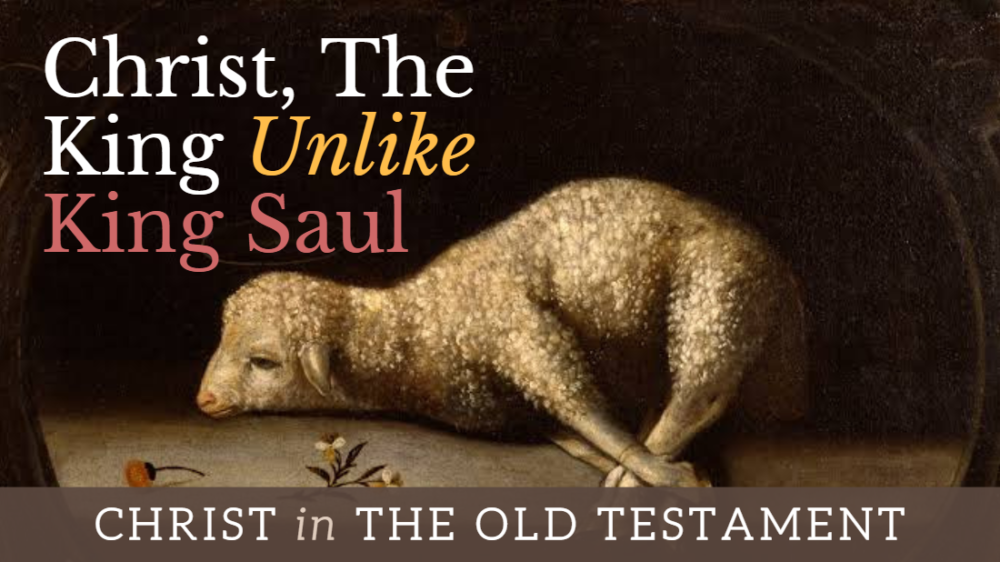 BIBLE STUDY: Christ in the OT - Christ, The King Unlike King Saul Image