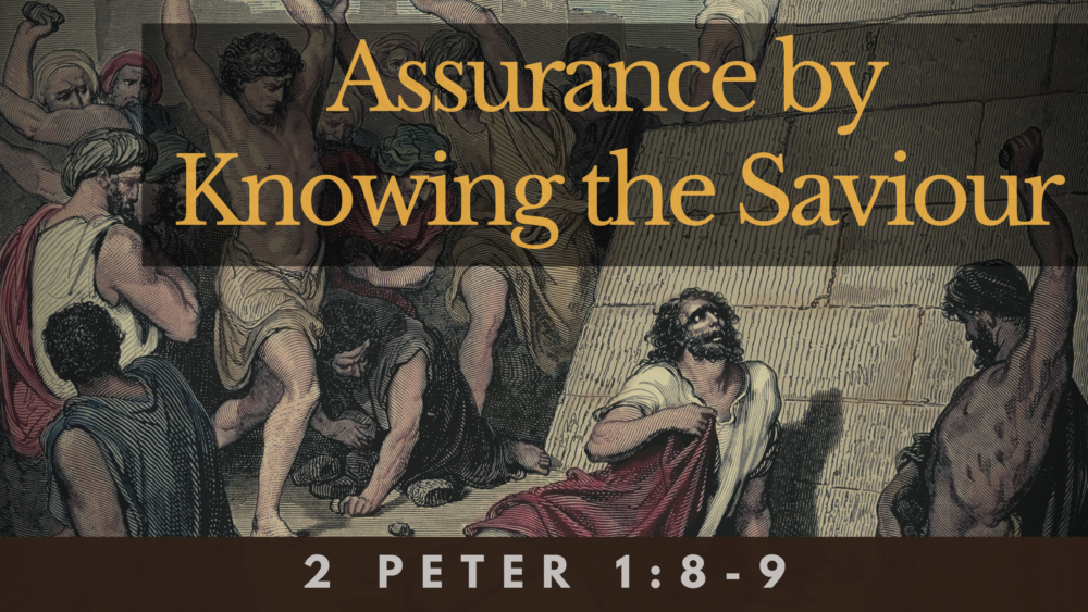 SERMON: Assurance by Knowing the Saviour - 2 Peter 1:8-9 Image