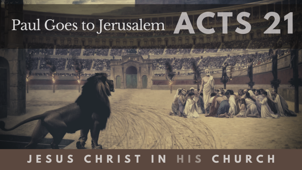 BIBLE STUDY: Jesus in His Church - Paul Goes to Jerusalem in the Holy Spirit Image