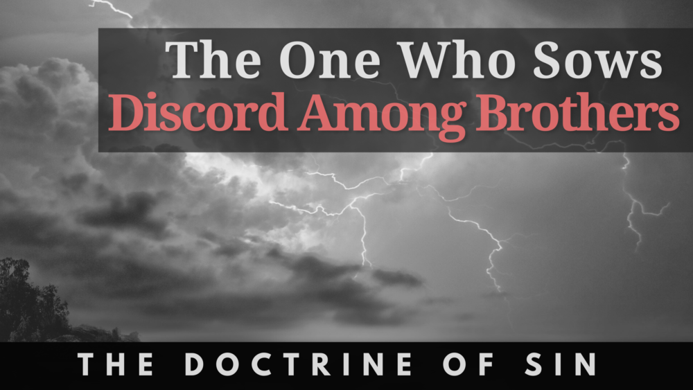 BIBLE STUDY: The Doctrine of Sin -The One Who Sows Discord Among Brothers Image