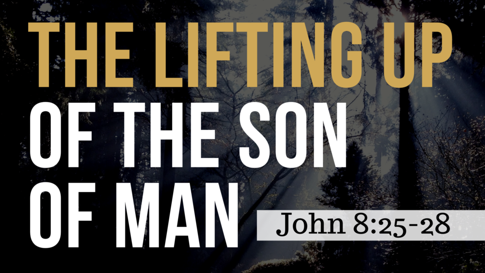 SERMON: The Lifting Up of the Son of Man - John 8:25-28 Image