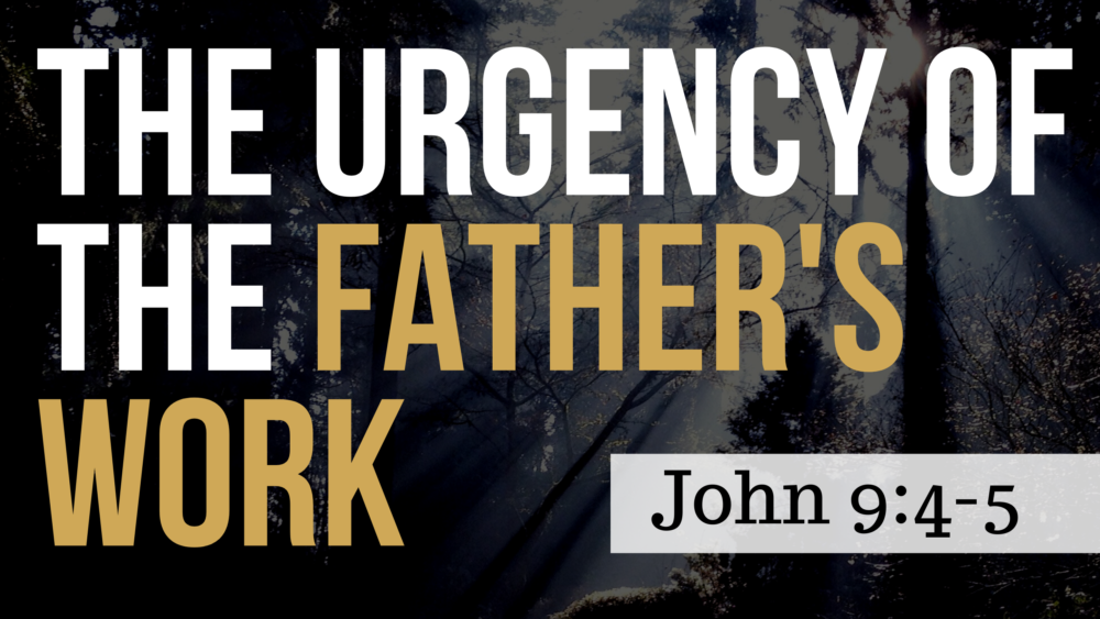 SERMON: The Urgency of the Father\'s Work - John 9:4-5