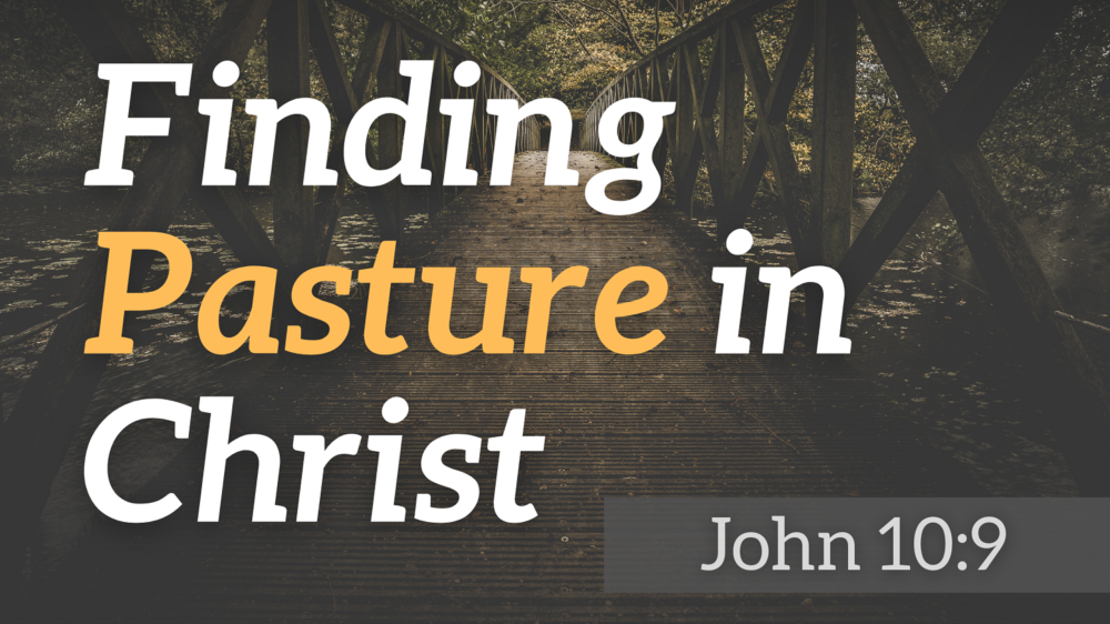 SERMON: Finding Pasture in Christ - John 10:9