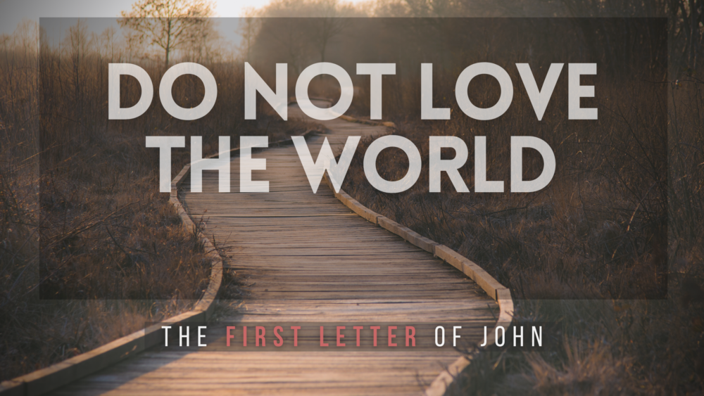 SERMON: Do not love the world - 1 John 2:15-17 Image